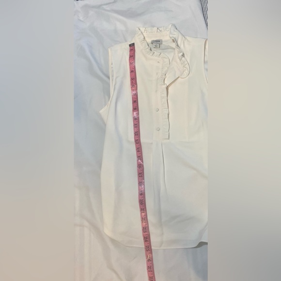 NWT J Crew Cream Tank Blouse - Picture 5 of 6